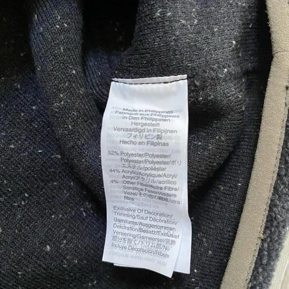J Crew Nordic Grey/Blue Fleece- Small - Picture 3 of 4